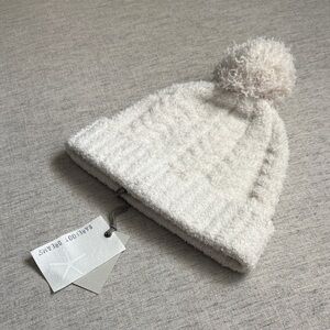 Barefoot Dreams Cozy Cream Pom-Pom Hat